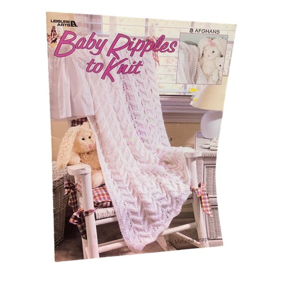 Leisure Arts Baby Ripples To Knit Pattern Book By Melissa Leapman - Picture 1 of 2